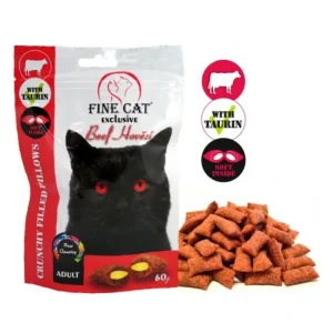 FINE CAT pagalvėlės katėms su jautiena 60g (14)