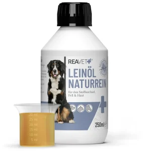 ReaVET linų sėmenų aliejus šunims ir katėms - 1l