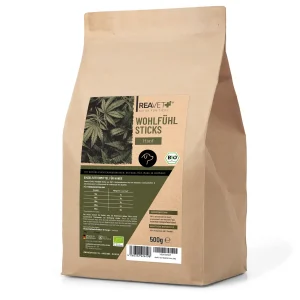 ReaVET kanapių lazdelių skanėstai šunims - 500g