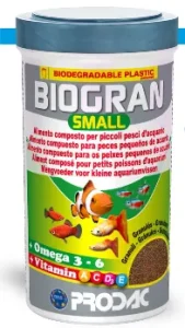 PRODAC BIOGRAN SMALL smulkios granulės žuvims 100ml 45g