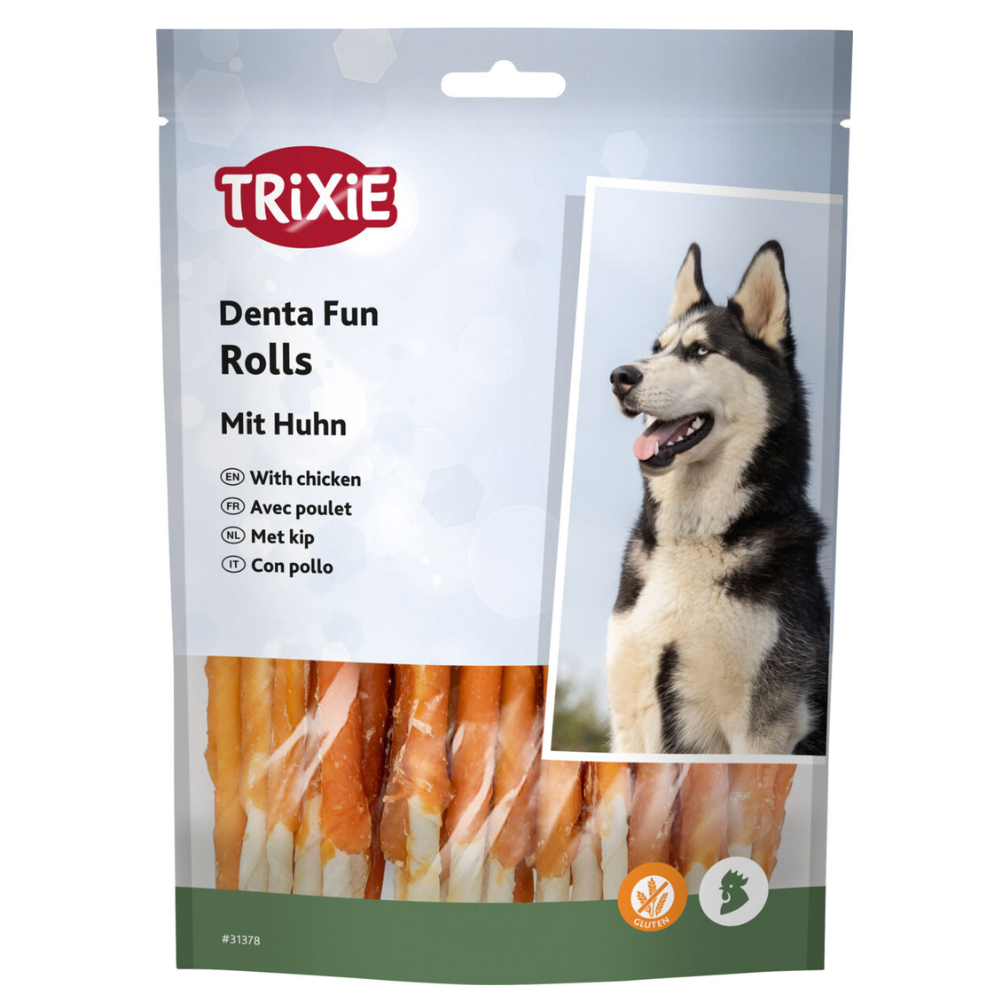 Trixie Denta Fun skanėstai šunims, kramtomi antienos suktinukai, 30 vnt, 240 g
