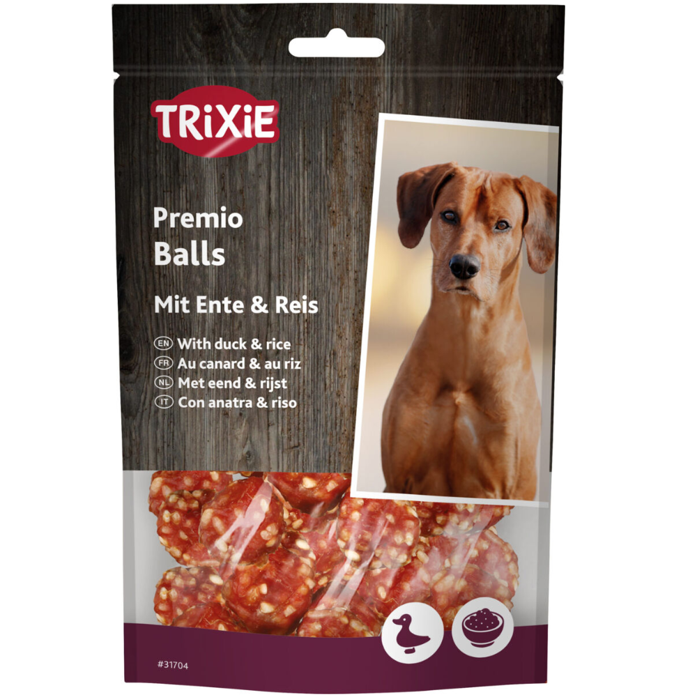Trixie PREMIO Ryžių ir antienos rutuliukai, 80g