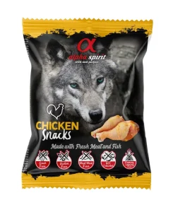 ALPHA SPIRIT SNACKS DOG skanėstai šunims su vištiena 50g