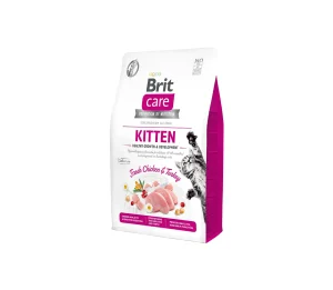 Brit Care Cat GF Kitten Healthy Growth&Development sausas maistas katėms 7 kg