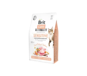 Brit Care Cat GF Sensitive Healthy Digestion&Delicate Taste sausas maistas katėms 2 kg