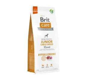 Brit Care Hypoallergenic Junior Large Breed Lamb sausas maistas šunims su ėriena 3 kg