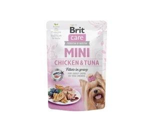 Brit Care Mini konservai šunims maiš. Chicken&Tuna fillets in gravy 85 g