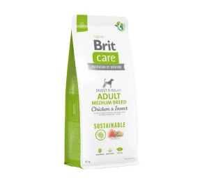 Brit Care Sustainable Adult Medium Breed Chicken&Insect sausas maistas šunims su vištiena ir vabzdžiais 3kg