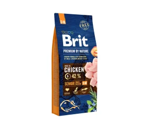 Brit Premium By Nature Senior S/M sausas maistas šunims 15 kg