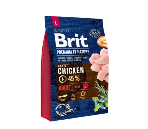 Brit Premium By Nature Adult L sausas maistas šunims 3 kg