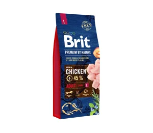 Brit Premium By Nature Adult L sausas maistas šunims 15 kg