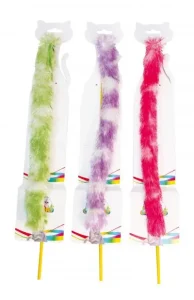 CROCI Žaislas katei lazdelė su ilga uodega 47cm 3vnt