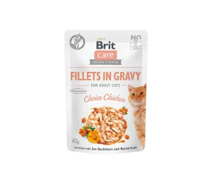 Brit Care Cat konservai katėms maiš. Fillets in Gravy Choice Chicken 85 g