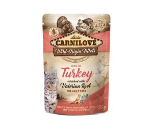 Carnilove konservai katėms maiš. Turkey Valeriana 85 g