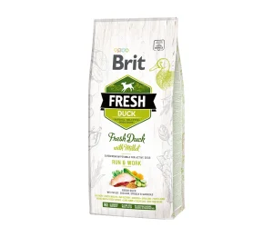 Brit Fresh Duck with Millet Active Run&Work sausas maistas šunims 12 kg