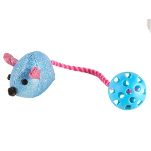 VADIGRAN Mouse ball žaislas katėms su katžole 21cm 2vnt