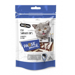 Hau&Miau skanėstai katėms žuvies sumuštiniai 60g