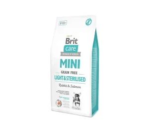 Brit Care Mini Light&Sterilised sausas maistas mažų veislių šunims 2 kg (galiojimas iki 2025-05-27)
