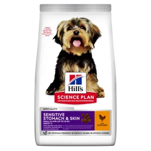 Hills Science Plan Sensitive Stomach & Skin, Small & Mini Canine Adult 1,5kg.