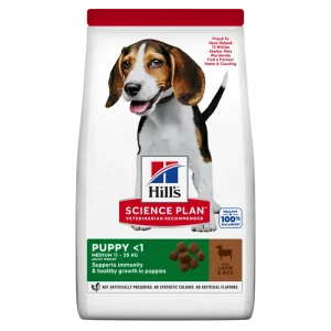 Hills Canine Puppy Healthy Development Lamb & Rice 14kg.