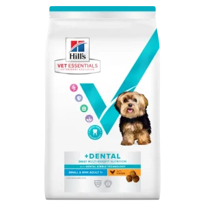 Hill’s Vet Essentials Sausas maistas mažų ir vidutinių veislių šunims dantų būklės gerinimui (su vištiena)  2 kg