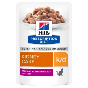 Hills Feline k/d Beef 12x85g pouch
