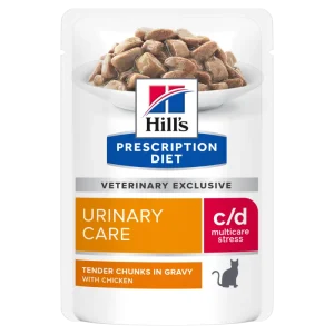 PD Feline c/d Urinary Stress Chicken 12x85 g guliašai