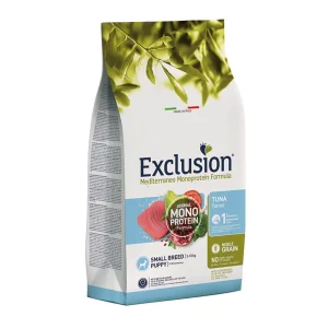 Exclusion Mediterraneo maistas šuniukams su tunu, S, 500 g