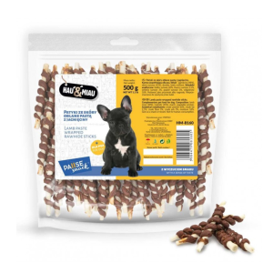 Hau&Miau balti pagaliukai, padengti ėrienos pasta 500g