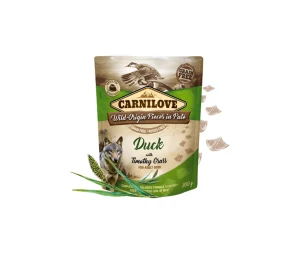 Carnilove konservai šunims Pate Duck with Timothy Grass 300 g (galiojimas iki 2025-04-13)