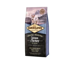 Carnilove Salmon&Turkey Puppy sausas maistas šunims 12 kg