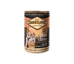 Carnilove konservai šunims Wild Meat Salmon&Turkey for Puppies 400 g