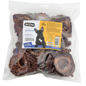 Hau&Miau jaučių trachėjų žiedai su ėriena 500g