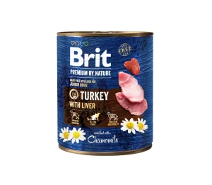 Brit Premium by Nature konservai šunims Turkey with Liver 400 g