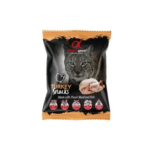 ALPHA SPIRIT SNACKS CAT skanukai katėms su kalakutiena 50g