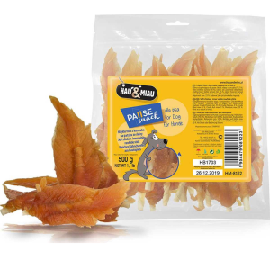 Hau&Miau Vištienos file ant baltų pagaliukų 500g