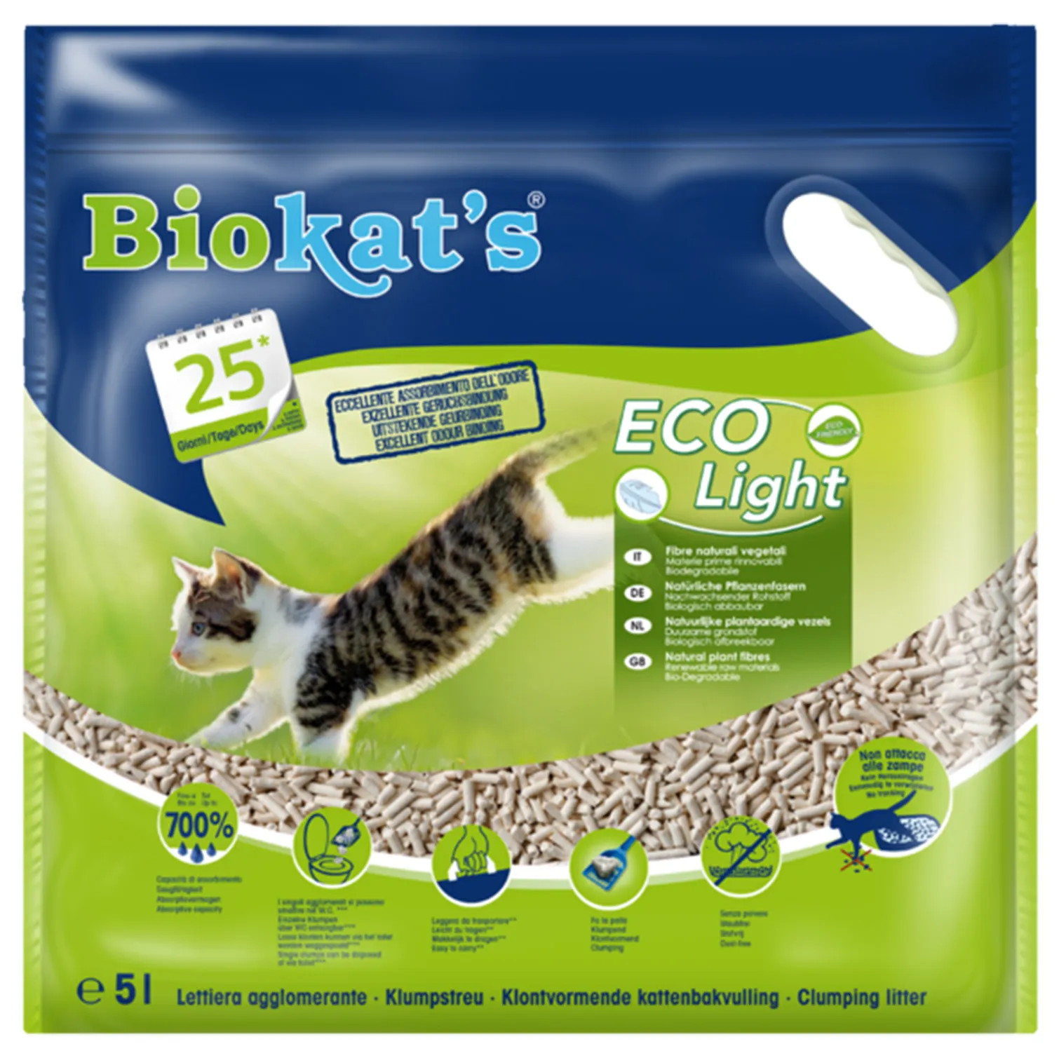 Biokat's Eco Light natūralus kraikas 5l