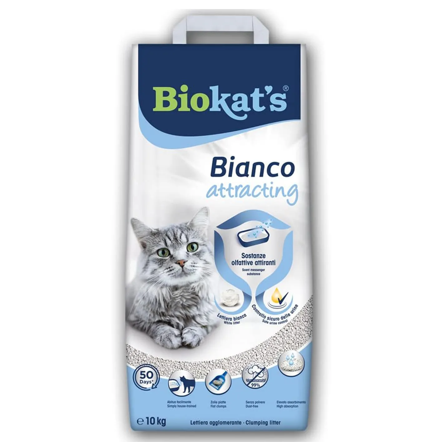 Biokat's Bianco Attracting sušokantis kraikas katėms 10kg