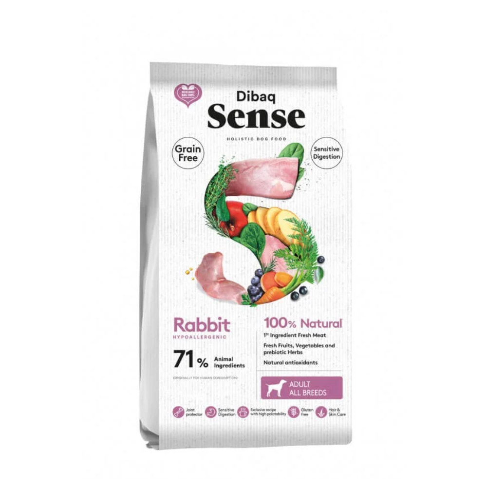 Dibaq Sense maistas šunims su triušiena ir kalakutiena 10KG